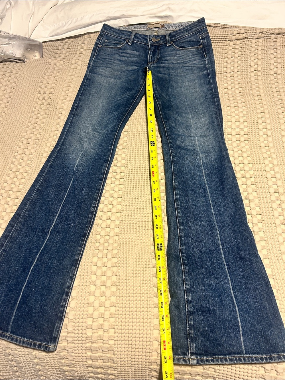 PAIGE Dark Blue Flare Jeans